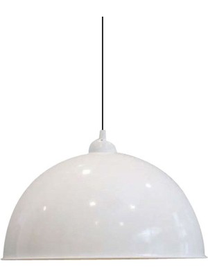 Allians Modern Beyaz Metal Sarkıt Avize, Retro Rustik Tasarım, Cafe ve Mekan Aydınlatması