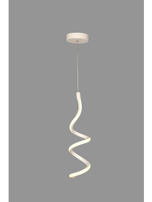 Allians Şık Beyaz Kasa Sarkıt LED Avize, Modern ve Şık Aydınlatma Parçası