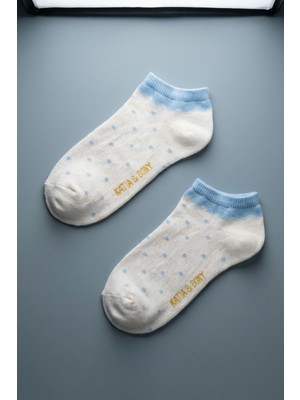 Katia & Bony Puantiye Desenli Açık Mavi Çocuk Soket Çorap