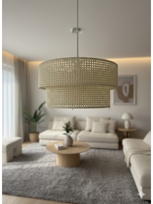 Allians Iki Katlı Kumaş Başlıkla Şık Pasta Avize, Yatak ve Çocuk Odası Işıklandırması