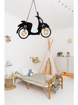 Allians Modern Rustik Sarkıt Lamba, Genç ve Çocuk Odası Dekorasyonu Için Ideal