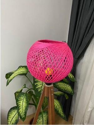 Allians Şık Jüt Ip Avize, Küre Sarkıt, Top Lambader, Ayaksız Tasarım