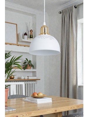 Allians Minimalist Beyaz Sarkıt Avize, Çocuk Odası, Mutfak, Hol, Antre E27