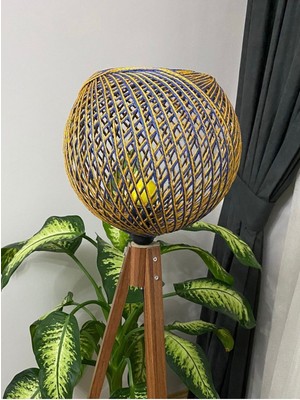 Allians Şık Jüt Ip Avize, Küre Sarkıt ve Top Lambader Başlığı