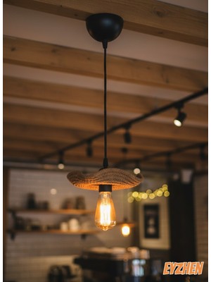 Allians El Yapımı Bohem Hasır Sarkıt Avize, Şekillendirilebilir Kıvrımlı Lamba