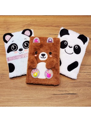 Panda Tasarımlı Peluş Defter