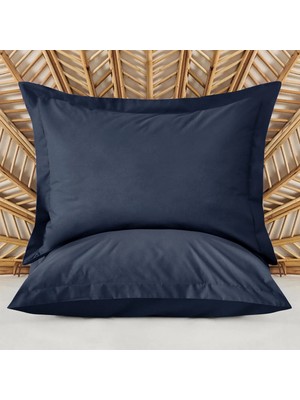 Matmel Soft Oxford 2'li Yastık Kılıfı - Lacivert - 50X70 cm