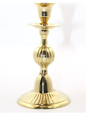 Tekli Pirinç Şamdan Model 3