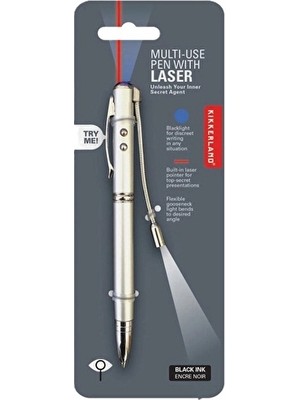 3 Adet Kikkerland LED Mor Işıklı Kalem