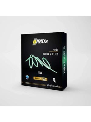 3 Adet Orbus Hortum Şerit LED Green 5m