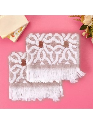 Matmel Soft Pin 2'li Havlu Seti - Taba - 30X30 cm