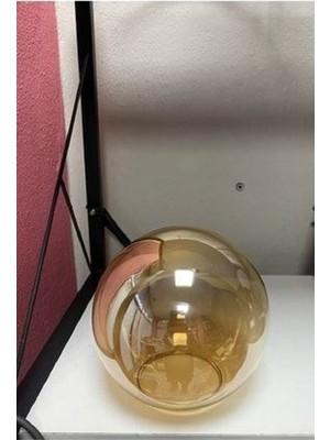 Allians Şık ve Parlak Sarı Cam Avize Yedek Glop, Kaliteli Aydınlatma Parçası