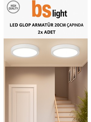 Allians 2X18W LED Panel Sıva Üstü Armatür Beyaz Tavan Aydınlatması