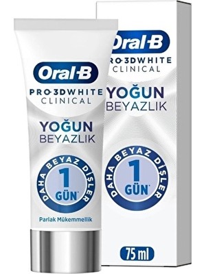 2 Adet Oral-B Diş Macunu Clinical Parlak Mükemmellik 75 ml