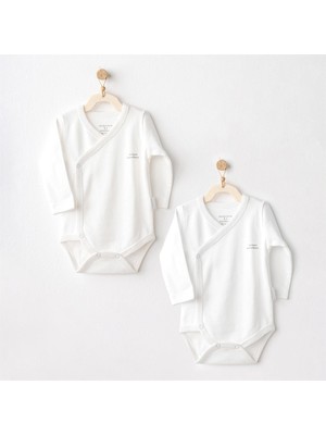 Andywawa Bebek Basic 2'li Uzun Kollu Body Set Ekru AC26773