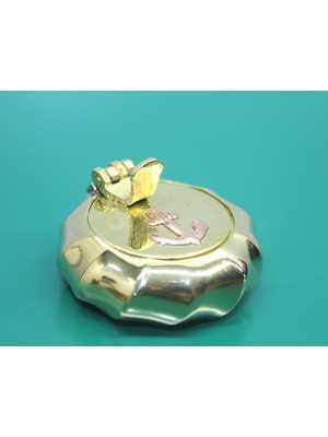 Pirinç Çapalı Kapaklı Küllük 5 cm