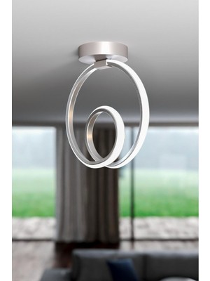 Allians Gri Tekli Plafonyer Led, Modern ve Şık Aydınlatma Parçası