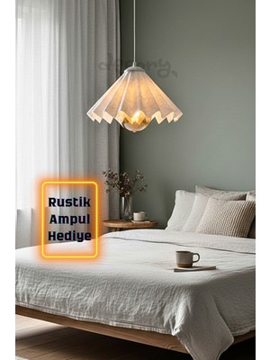 Allians Modern Iskandinav Tekli Sarkıt Lamba, 25CM, Şık ve Elegant Tasarım