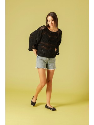 Nisan Triko Ajurlu Yarasa Kol Kazak