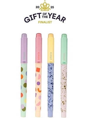 3 Adet Kikkerland Silinebilir Fosforlu Kalem 4'lü Set