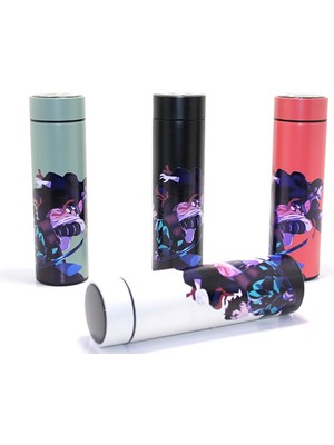 Anime Baskılı Dijital Göstergeli Termos 500 ml Model 1