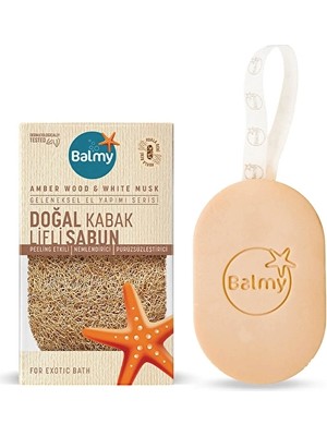 2 Adet Balmy Sabunlu Lif Amber Wood  White Musk