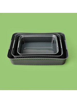 Matmel Life Elmas 3'lü Düzenleyici Sepet - Gri