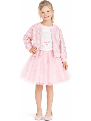 Queen Kids Nk Kız Çocuk Prıncess Takım Pudra