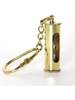 Pirinç Kum Saati Anahtarlık Model 1