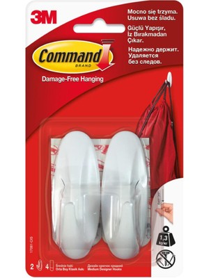 Command Orta Boy 2'li Askı 3 Adet
