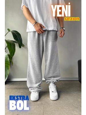Vladivosto Nefes Alan Rahat Kumaş Ayarlanabilir Paça Oversize Baggy Büyük Beden Eşofman Altı