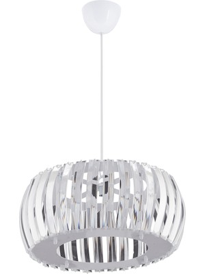 Allians Şık Beyaz Kristal Taşlı Modern Lüx Avize, Ev ve Mekan Dekorasyonu