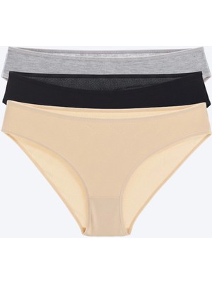 Segnante Pamuklu Kadın Bikini Külot 3'lü Paket