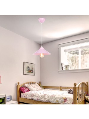 Allians Pembe 25'lik Sarkıt Dekoratif Avize, Şık ve Modern Aydınlatma Parçası