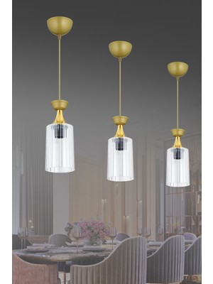 Allians Modern Eskitme Mika Camlı Tekli Sarkıt Avize, Şık ve Zarif Tasarım