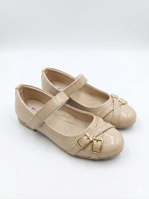 Rexba Kız Çocuk Bej Toka Detaylı Babet