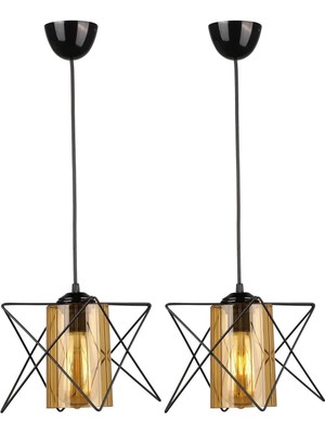 Allians Iki Adet Siyah Bal Akrilik Moda Takımı, Şık ve Zarif Tasarım