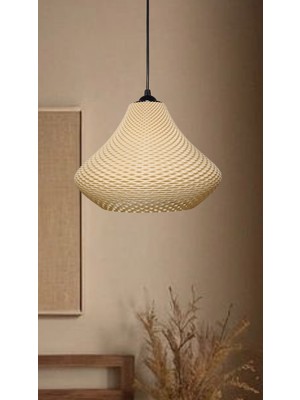 Allians Mesh Dokulu Avize, Pinterest Tarzı Tekli Sarkıt, E27, Biyoplastik
