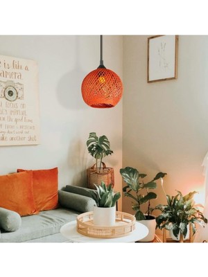 Allians Doğal Jüt Top Küre Sarkıt Avize, Şık ve Modern Aydınlatma Seçeneği