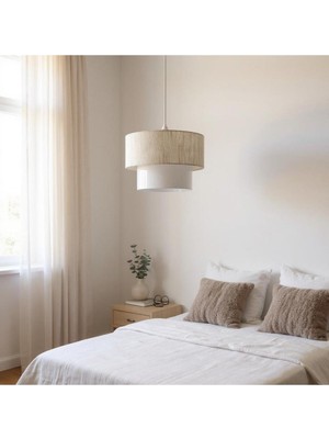 Allians Şapkalı Rattan Avize ile Sıcak ve Şık Aydınlatma Sağlar