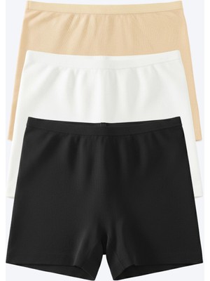 Segnante Basic Lazer Kesim Dikişsiz Kadın Boxer Külot 3'lü