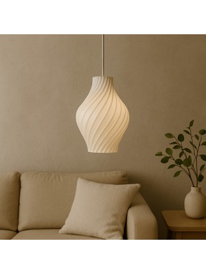 Allians Modern Spiral Sarkıt Avize, E27 Duy Uyumlu, Dekoratif Aydınlatma