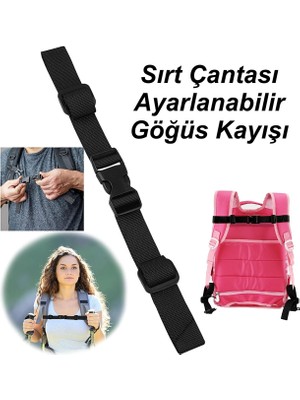 Tois Sırt Çantası Göğüs Kayışı, Okul Çantası Göğüs Kemeri, Sırt Çanta Aksesuar, Çanta Askısı