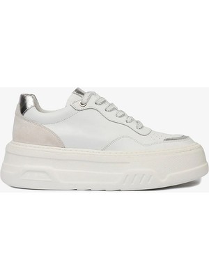 Greyder Kadın Beyaz Gümüş Sneaker Ayakkabı 4Y2SA59041