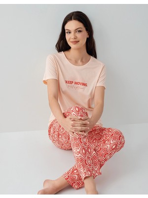 Çamaşır Kenti Arnetta 3611-X Kadın Kısa Kol Pijama Takım