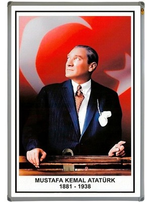 Panda Atatürk Portresi (Alüminyum Çerçeveli) - 50X70CM