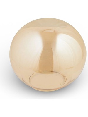 Allians Bal Rengi Cam Glop Küre Lamba Camı, 15 cm Çap, Avize ve Aplik Yedek Parça