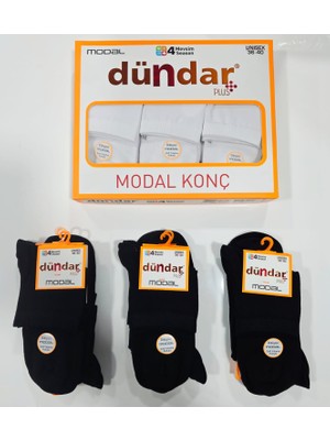 Dündar Unısex Modal Konç Patik 12 Li Kutu