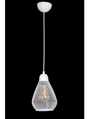 Allians Beyaz Modern Rustik Tel Tekli Avize, Cafe, Salon, Yatak ve Çocuk Odası Için