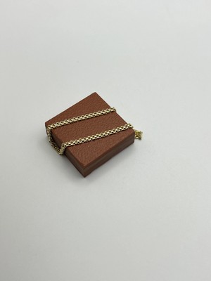 Badiva.co cm 14K Gold 3mm Hasır Bileklik 19CM